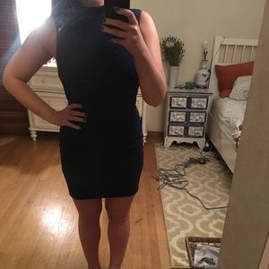 Elizabeth and James mesh cocktail dress